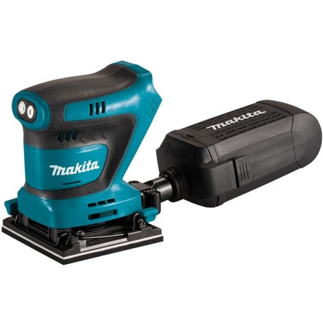 Levigatrice orbitale a batteria Makita DBO480Z, 18V senza batteria e caricabatterie nella confezione