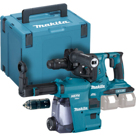 Martello perforatore combinato 36V (2x18V) SDS-Plus (Solo corpo macchina) con sistema di aspirazione DX09 MAKITA DHR281ZWJ