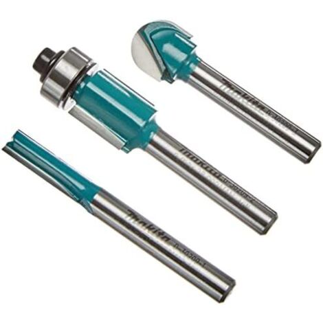 Set di frese con gambo da 6 mm per fresatrice-rifilatrice - MAKITA D-30209