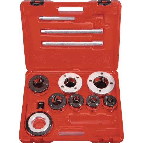 Set di filiere per filettatura SUPER BSPT R, da 1/2" a 1" in cassetta - ROTHENBERGER 070780X