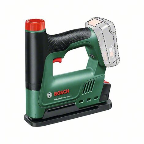 Bosch Home & Garden 06032A7001 – Graffatrice a batteria UniversalTacker 18V-14 (Solo) inclusi 1000 punti metallici