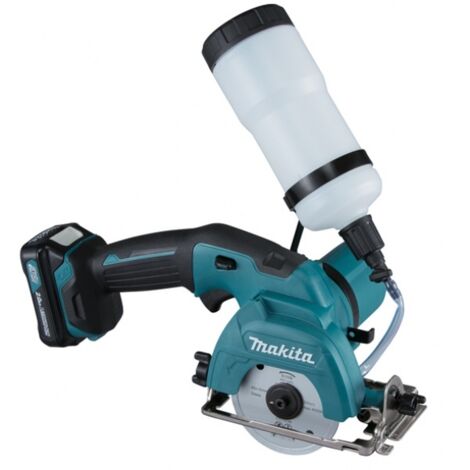 Makita – Sega diamantata 12V CC301DSMJ – Disco Ø 85mm per taglio ad umido ceramica e vetro – Impugnatura ergonomica – 2 batterie 4Ah incluse (1/10)