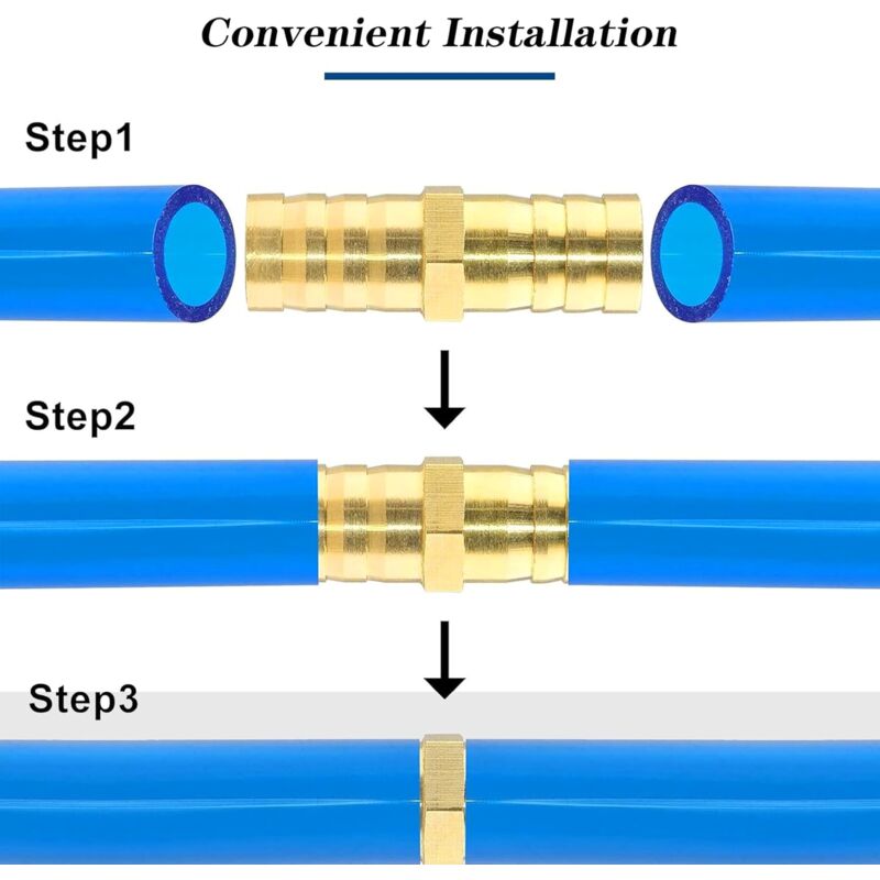 2pcs Raccordo Spinato Ottone Da 1/2" A 5/16" Femmina NPT Tubo ID - Foto 10