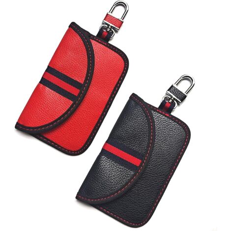 Cofanetto Antifurto Per Chiavi Auto Con Blocco Segnale RFID – Scatola In PU + 2 Borse Schermanti Per Proteggere Da Clonazione E Hack - 3