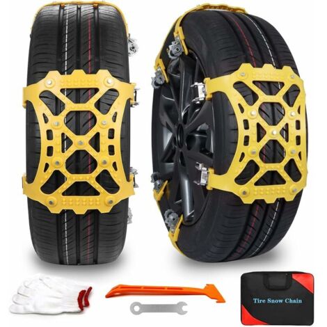 Catene Da Neve Universali Ninonly 'Eagle Claw' – 8 Pezzi, Adatte A Pneumatici Da 165 A 275 Mm, Con Artigli In Acciaio Al Manganese, Installazione Senza Cric