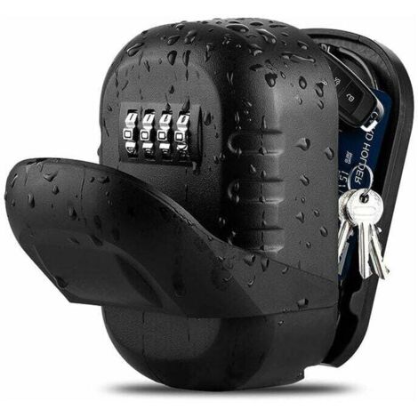 Cassaforte Esterna Per Chiavi Con Codice A 4 Cifre - Box Sicuro Da Parete Impermeabile Per Casa