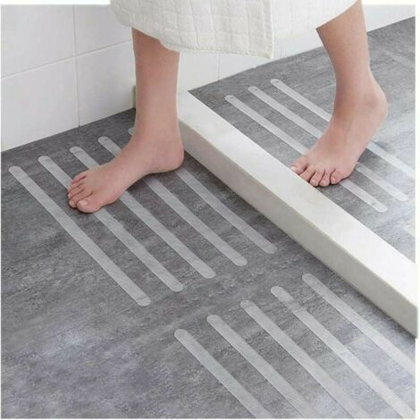 Strisce Antiscivolo Per Scale Esterne Nastro Antiscivolo Per Scale, 61*10 Cm, 15 Pezzi, Trasparente Tappeto Antiscivolo - Foto 7