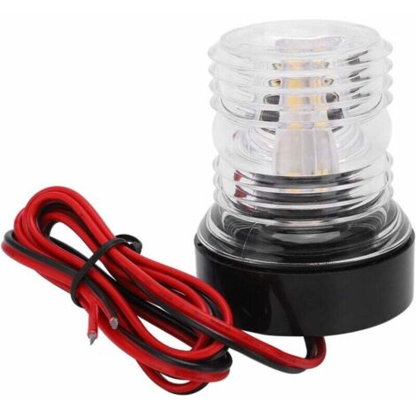 Luce Di Navigazione LED Solare Per Barche – IP65, Visibilità 1km, Con Staffa In Acciaio Inox
