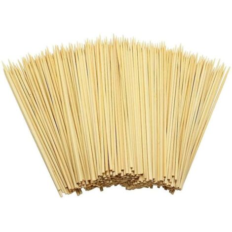 Ram 300 Spiedini In Legno Di Bambù Per Barbecue E Kebab - 25 Cm - Ecologici E Riutilizzabili - 5