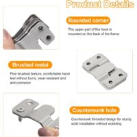 6 Staffe A Incasso Per Mobili - Connettori Nascosti In Acciaio Inox Per Quadri, Specchi E Mensole - Foto 6