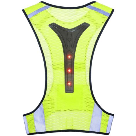 Reflektierende Sicherheitsweste Für Nachtläufe & Radfahren – Orange, Atmungsaktiv, Verstellbar, Faltbar