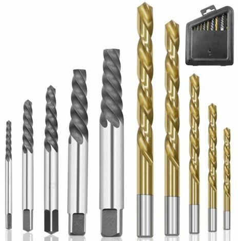 Lcyen 10-tlg. Schraubenausdreher Set - Robustes Werkzeug Zum Lösen Fester Schrauben & Bolzen