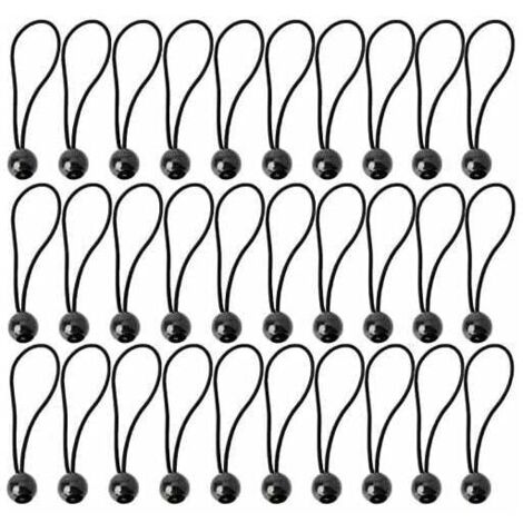 10 Stück Bungee-Seile Mit Bällen — Super Robust & Elastisch Für Planen, Zelte, Camping Und Mehr