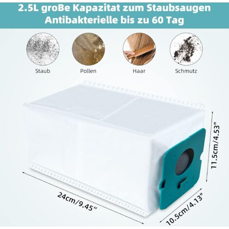 8 Stück VCA-ADB952 Staubbeutel 2.5L große Kapazität beutel All in One Sonstiges Staubsaugerzubehör (1/3)