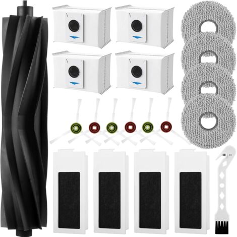 19-teiliges Ersatzteil-Set Für ECOVACS DEEBOT T50 PRO – Bürsten, Filter, Pads & Staubbeutel
