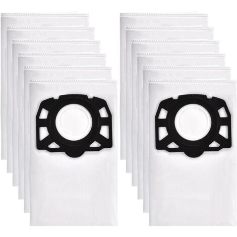 12 Stück Staubsaugerbeutel für Kärcher WD4/WD5/WD6 Vliesfilterbeutel KFI 487 Für MV 4/5/6 & Nass-Trockensauger Staubsaugerbeutel (1/3)