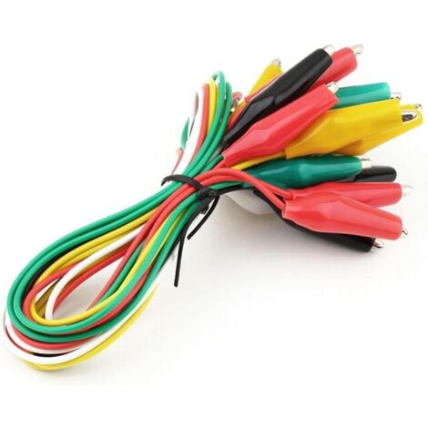 10 Stück Messleitungen mit Krokodilklemmen in verschiedenen Farben - Elektronik Online Shop 10 Stück Messleitungen mit Krokodilklemmen in verschiedenen Farben - Elektronik Online Shop