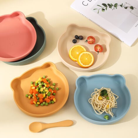 GOMETY Katzennapf Set 3-teilig - Flache Silikon Näpfe Für Katzenfutter