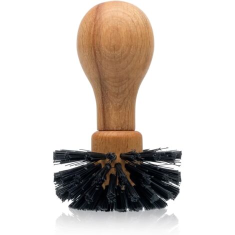 Barista Zubehör aus Naturmaterialien  Barista Pinsel  Reinigung der Espressomaschine von Pulverresten und Rückständen  passgenau für E61  Durchmesser 62mm (1/4)