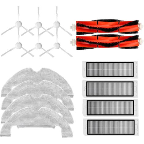 Ersatzteil-Set Für SG60 & SL60D Roboterstaubsauger – 2 Hauptbürsten + 6 Seitenbürsten – Für Optimale Saugleistung