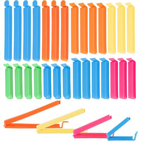 FuxFuis Verschlussclips Set - 4 Wiederverwendbare Frischeclips Mit Ausgießer