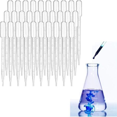Valink 100 Stück Pipetten-Set – Abgestuft, Aus Polyethylen, Für Labore, E-Liquids & Mehr