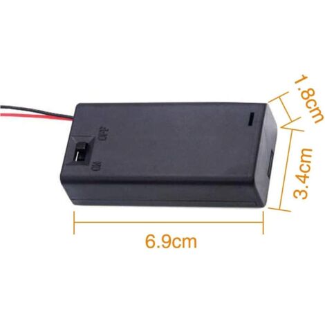4 Stücke 18650 Batteriehalter, KUOQIY 2 x3.7V Kunststoff Batteriehalter mit Drahtkabel und EIN 4 Stücke 18650 Batteriehalter, KUOQIY 2 x3.7V Kunststoff Batteriehalter mit Drahtkabel und EIN