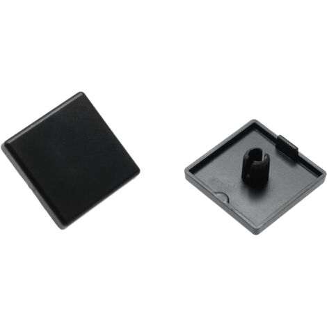 40 Stück Aluprofil Kappen 30x30 mm, Profil Endkappe aus Kunststoff