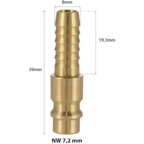 AIRFIT Schlauchnippel / Schlauchtülle DN32 - DN50 – Für Schläuche 8-25mm, PP, Korrosionsresistent