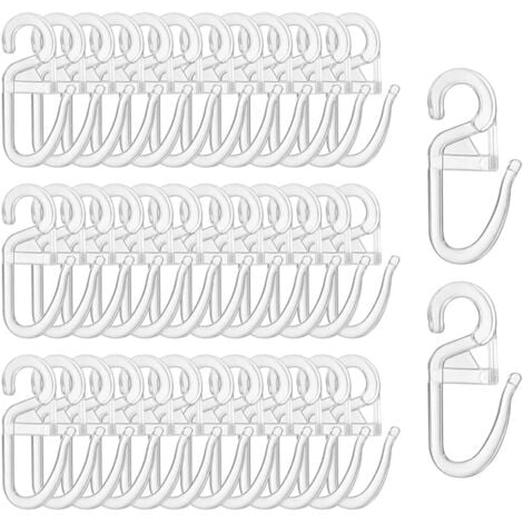 IEBTAWN Gardinenhaken 100 Stück - Universal Überklipshaken Für Vorhänge