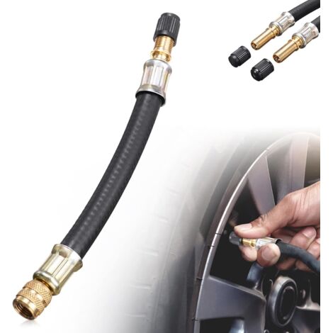 3-tlg. Ventilverlängerung Set - Für Auto, Fahrrad & Motorrad Reifen