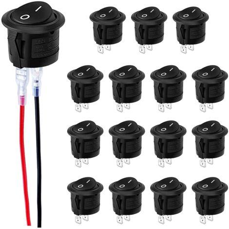 HOTSYSTEM 12V 20A Auto KFZ Runder Schalter Wippschalter Ein-Ausschalter HOTSYSTEM 12V 20A Auto KFZ Runder Schalter Wippschalter Ein-Ausschalter