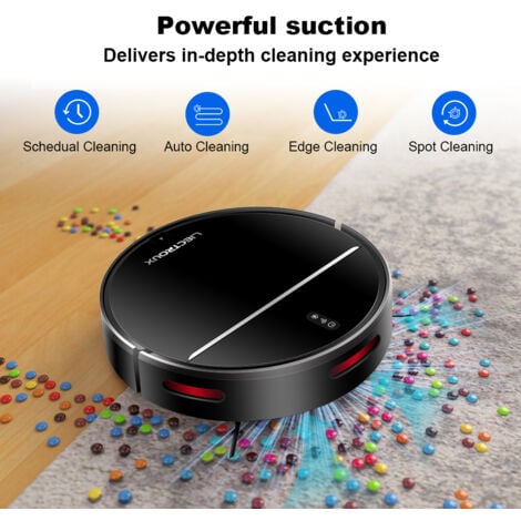 Robot Lavapavimenti Aspirapolvere Liectroux M7S PRO, Aspirazione 4000Pa, Controllo tramite App, Mappatura intelligente, Tappetino per peli di animali, 120 minuti di autonomia, 5 ANNI DI GARANZIA