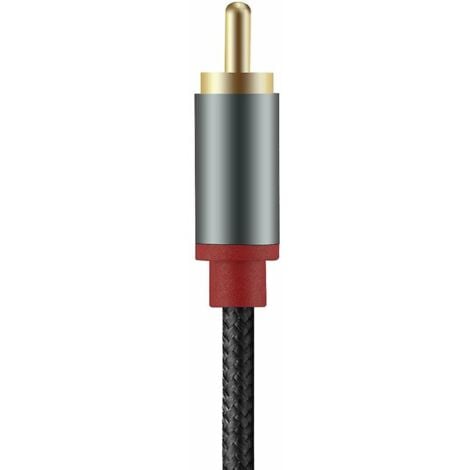 Câble Audio Apple vers 2RCA Lotus - Lien de Téléphone Portable vers Amplificateur Audio Haut-Parleur iPhone
