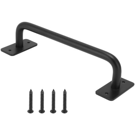 8x Torgriffe 5 Zoll Schwarz - Für Schuppen, Scheunen & Schränke