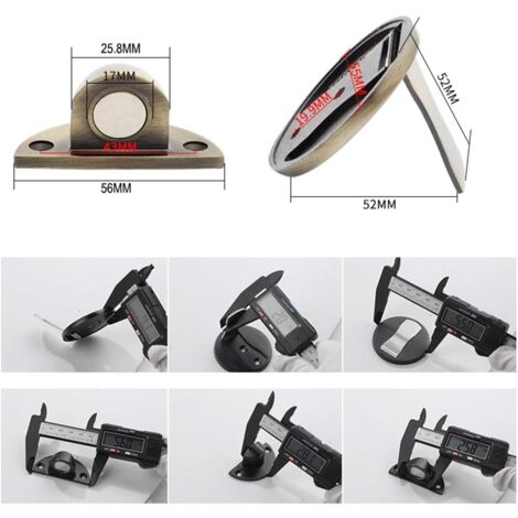 Magnetischer Türstopper Edelstahl - 4er Set Selbstklebend Oder Schraubbar