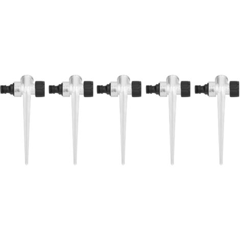 2er Set Rasensprenger Aus Metall - 360° Kreisregner Für Kleine & Mittlere Gärten