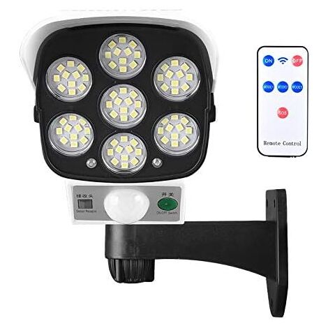 Sonew Telecamera fittizia per interni/esterni, telecamera CCTV telecamera di sicurezza falsa con LED rosso lampeggiante(Black