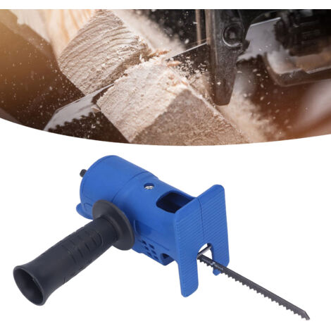 Adattatore Seghetto Per Trapano - Converti Il Trapano In Seghetto Alternativo - Con 3 Lame Per Legno E Metallo