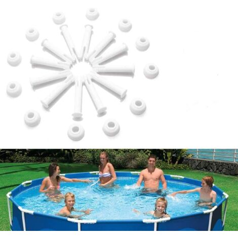Kit 10 Perni Di Giunzione Di Ricambio Per Piscine Intex Con Struttura Metallica - 2