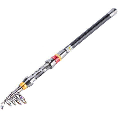 Canna Da Pesca Telescopica In Carbonio - Leggera E Portatile Per Spinning E Viaggi