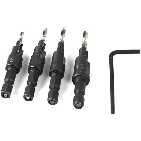 Set 3 Punte Per Trapano A Gambo Esagonale - Per Tubi Idraulici E Lavori Di Espansione - Foto 9