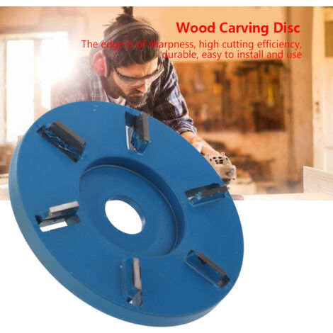 Disco Per Intaglio Legno A 6 Denti - Per Smerigliatrice - Acciaio Legato - Diametro 9cm