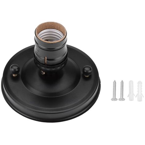 Portalampada Da Soffitto Vintage E26/E27 - Argento, Per Interni, 100-240V