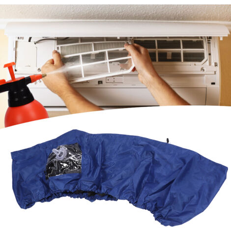 Copertura Per Pulizia Condizionatore - Sacchetto Impermeabile Con Uscita Acqua - Protezione Da Schizzi