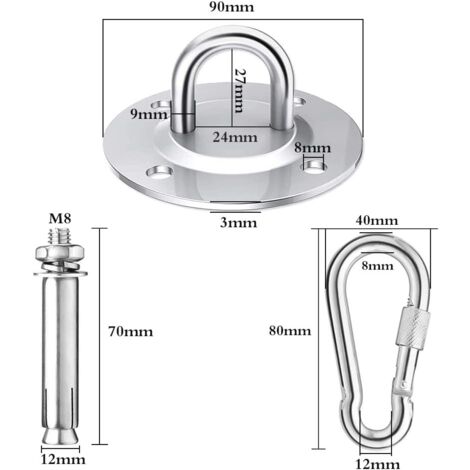 Kit De 10 Colgantes De Cable Plano Transparente De 1 M 110/220 W