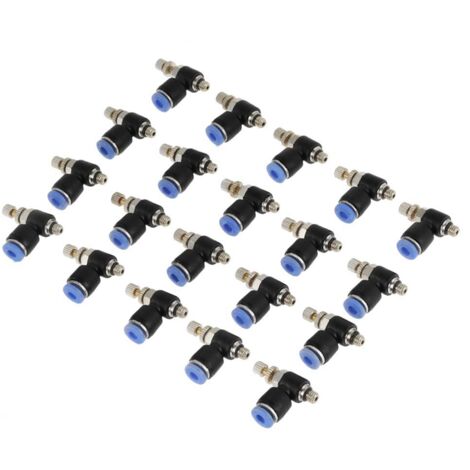 10 Connettori Rapidi Dritti Per Tubo 6 Mm – Attacco M5 – Uxcell – Nuovi