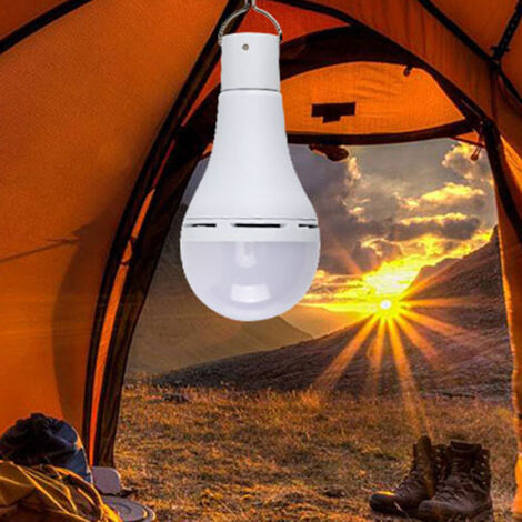 USB Rechargeable Light Bulb with Remote Control 7W LED Battery Bulbs E27 Touch Dimmable Bulb with