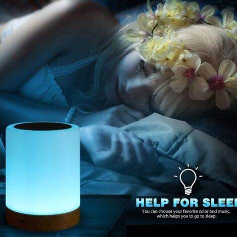 Led Touch Lamp for Bedroom, Living Room, Office - Bedside Lamp with Color Changing RGB Sensor - Usb Charging Port