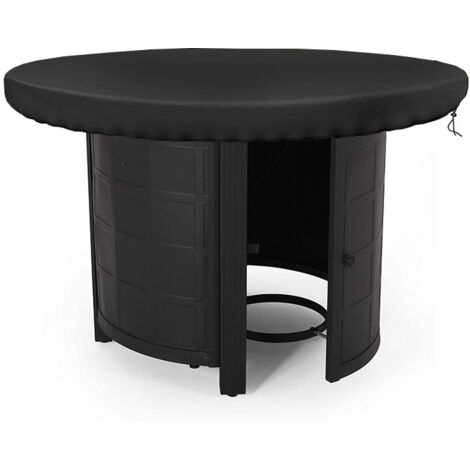 Fire Pit Cover, 420D Waterproof Anti-UV Protective Cover for Fire Pit, Barbecue Grill (Diameter 100cm)